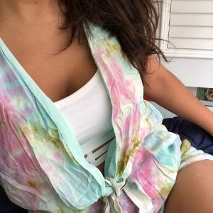 Tie Dye Romper with pockets!
